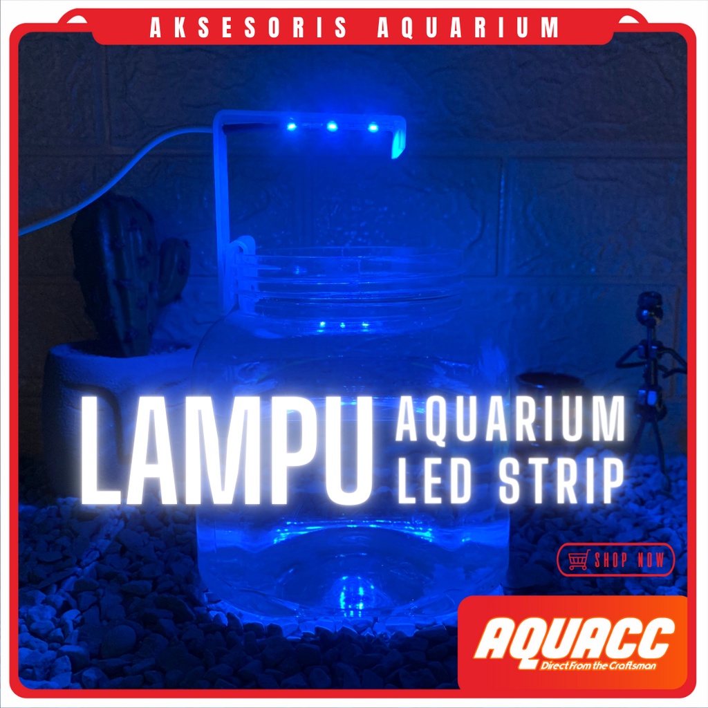 Lampu Aquarium Mini LED STRIP Lampu Hias Soliter Mini Menggunakan USB Praktis Bisa Menggunakan Power