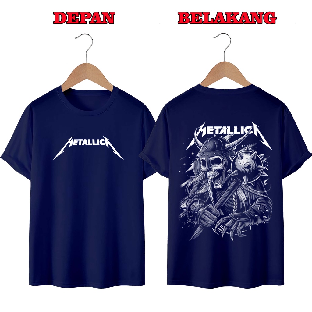 KAOS DISTRO UNISEX (PRIA DAN WANITA) TERBARU, KAOS JUMBO METALICA