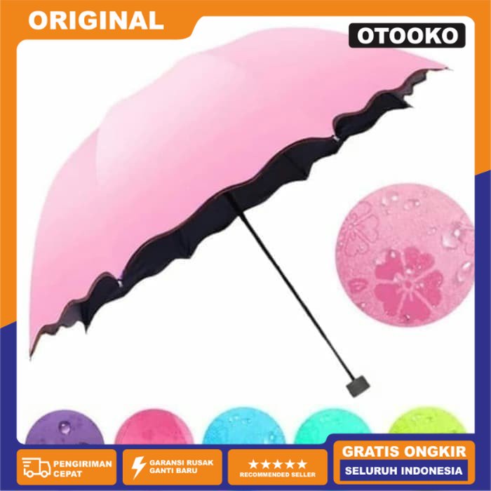 Payung Mini Lipat Hujan 3D Motif ajaib Magic Umbrella Anti UV