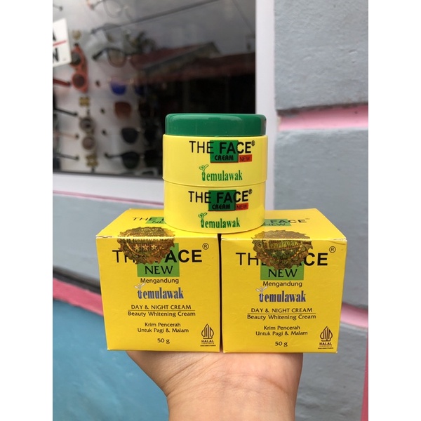 CREAM TEMULAWAK THE FACE SIANG MALAM/BEDAK TEMULAWAK/PEMUTIH WAJAH