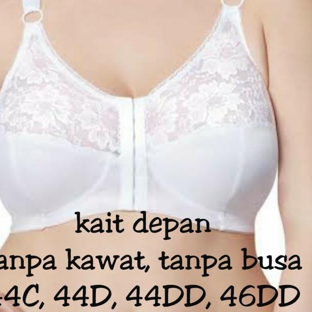 bra big size export jumbo murah bukaan kait depan 38 40 42 44 46 48 50 - 44D
