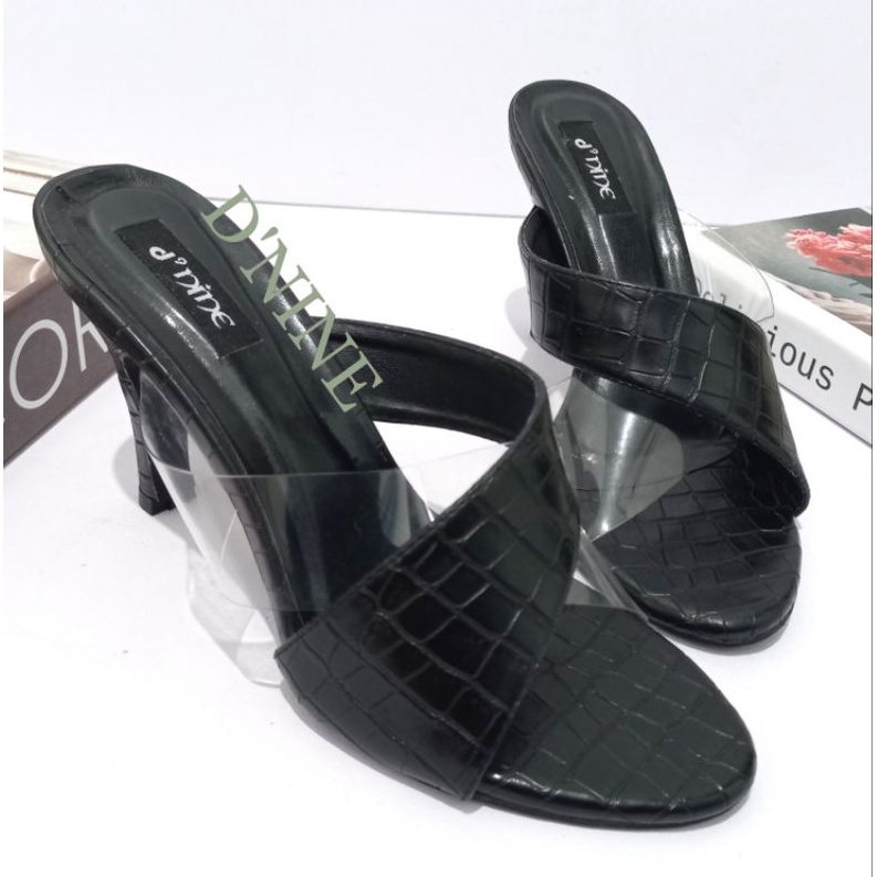 Sandal Wanita Sandal heels croco mika SH 13