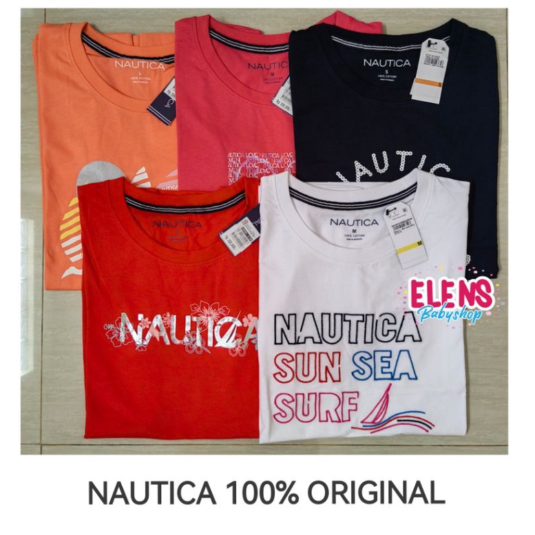 Kaos Nautica wanita Original 100%