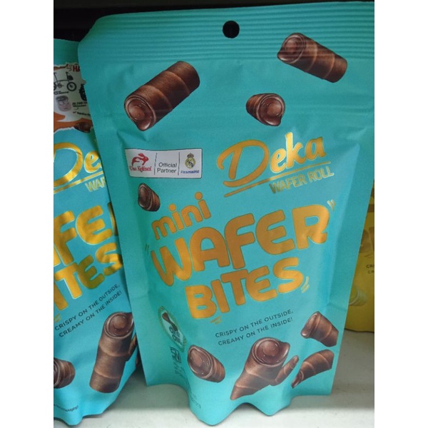 

Deka Mini Wafer Bites Rasa Coklat/Durian/Ubi 80 Gram