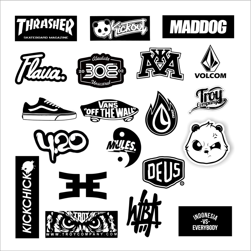 

STIKER BRAND DISTRO Sticker BISA PILIH GRAFTAC HYPEBEAST LOCALBRAND STICKER VARIAN A