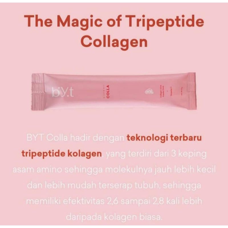 BYT COLLA 1 Box isi  16 Sachet ORIGINAL Collagen Halal BPOM ED 2025