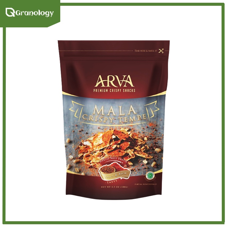 ARVA Crispy Tempe / Snack Tempe 80 gram - Mala