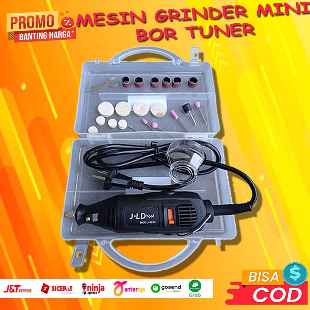 JLD Gerinda Mini Set Tuner BISA COD Gerinda mini full set lengkap / Bor tuner porting / Gerinda listrik modern murah promo