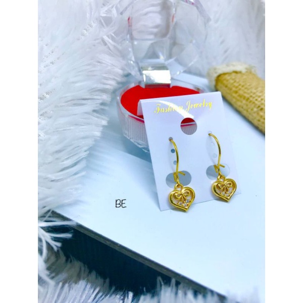 Anting anting fashion cewek lapis emas import 0904