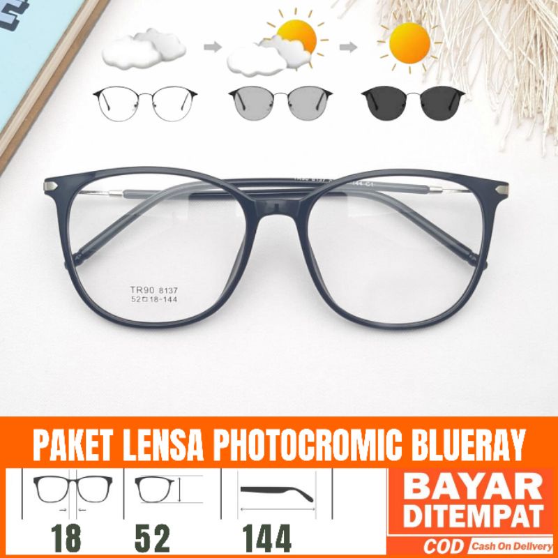 Frame Kacamata 8137, Gratis Lensa Minus