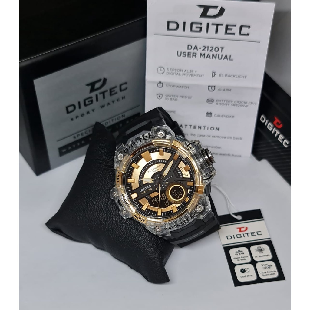 JAM TANGAN PRIA DIGITEC DA-2120T DA 2120T DG2120 ORIGINAL FREE BOX