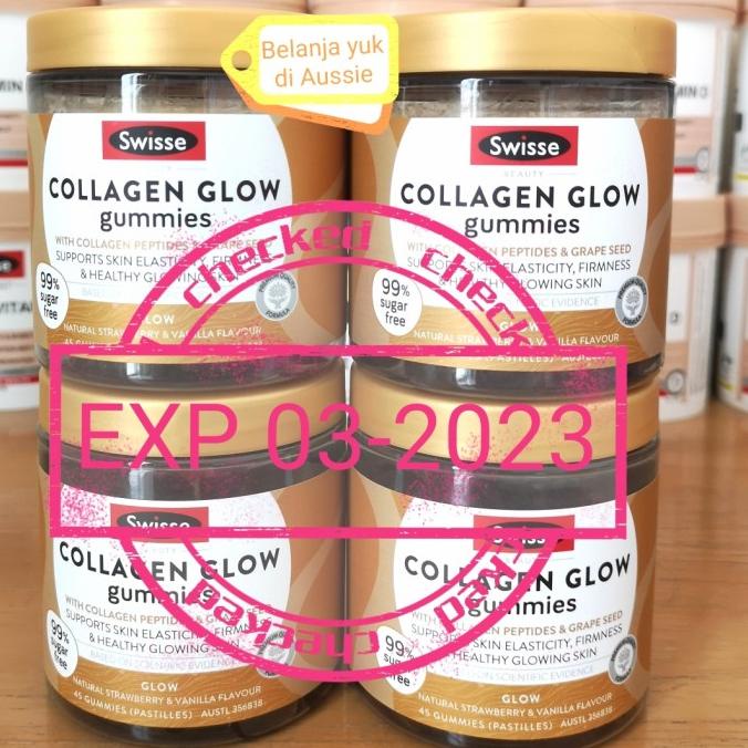 Swisse Beauty Collagen Glow Gummies - 45 Vanilla & Strawberry Gummies