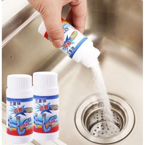Serbuk Anti Mampet Pembersih Saluran Pipa Air Anti Sumbat Bubuk Pelancar WC Toilet Wastafel Watersink Dapur Tempat Cuci Piring