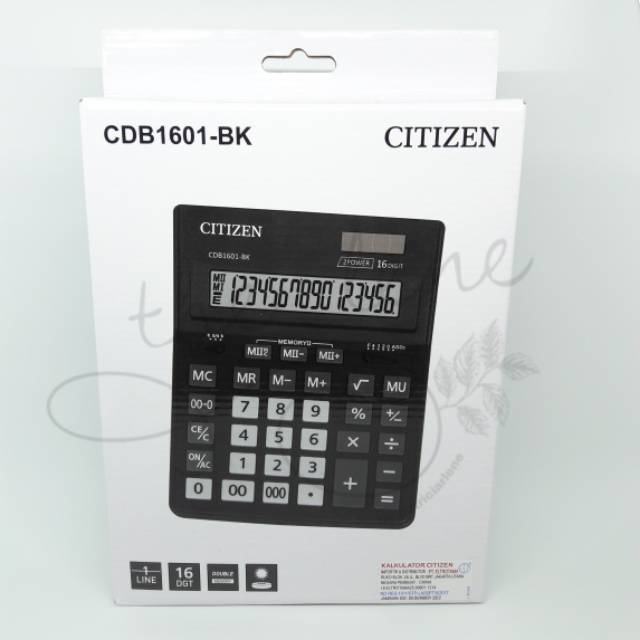 

kalkulator citizen cdb 1601-BK