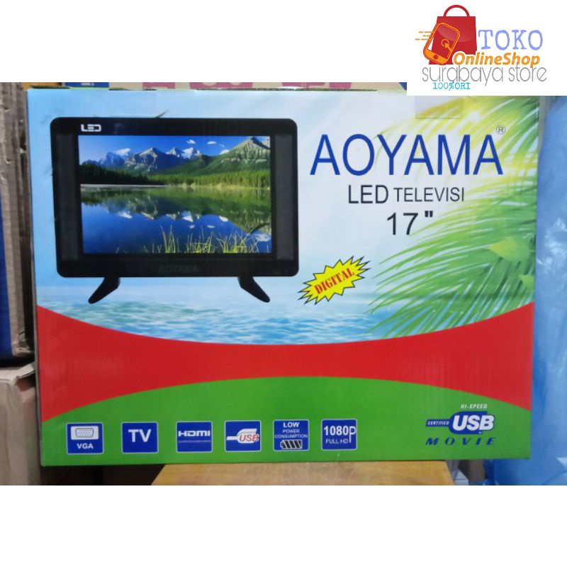 tv digital led 17 inch murah aoyama