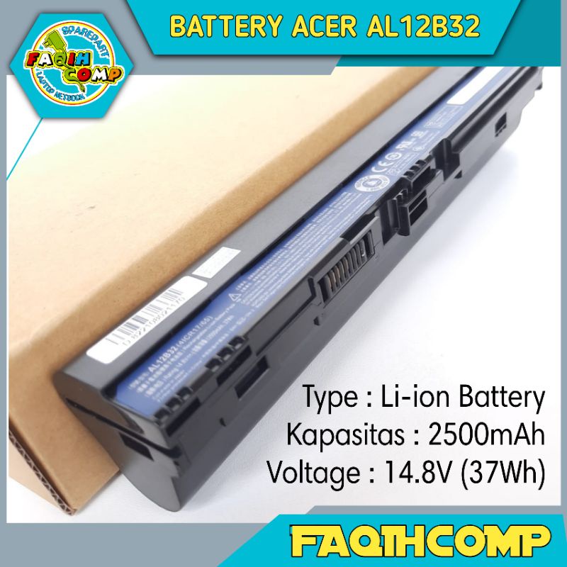 Baterai Laptop Acer Aspire E14 E15 E5-411 E5-421 E5-471 E5-511 E5-521 E5-531 E5-551 V3-472 V3 V5-572 AL14A32 FATVersion