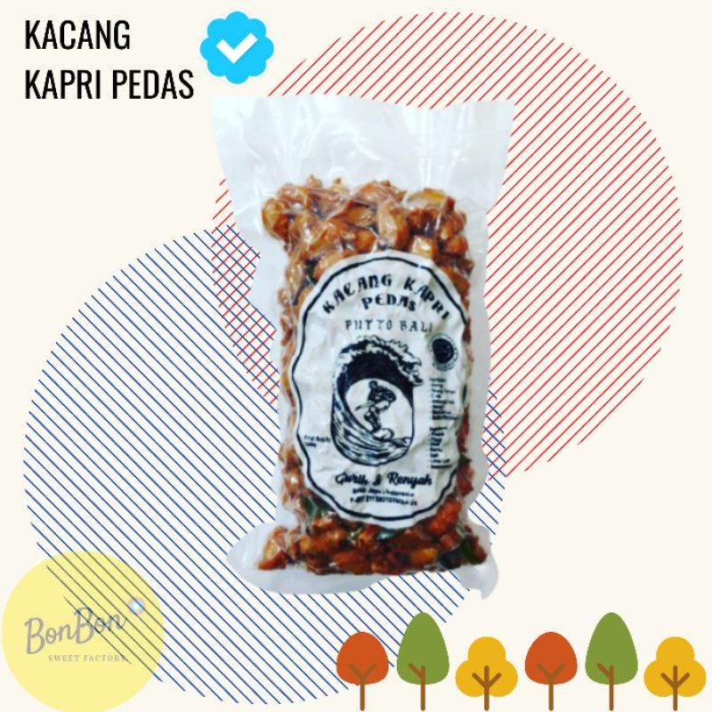 

Kacang Kapri Pedes 250 Gr / Kacang Putto Bali Daun Jeruk Pedas