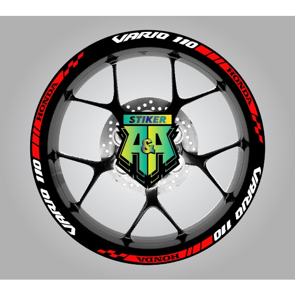 AA STIKER VELG HONDA AVARIO 110 MURAH | LIS VELG VARIO