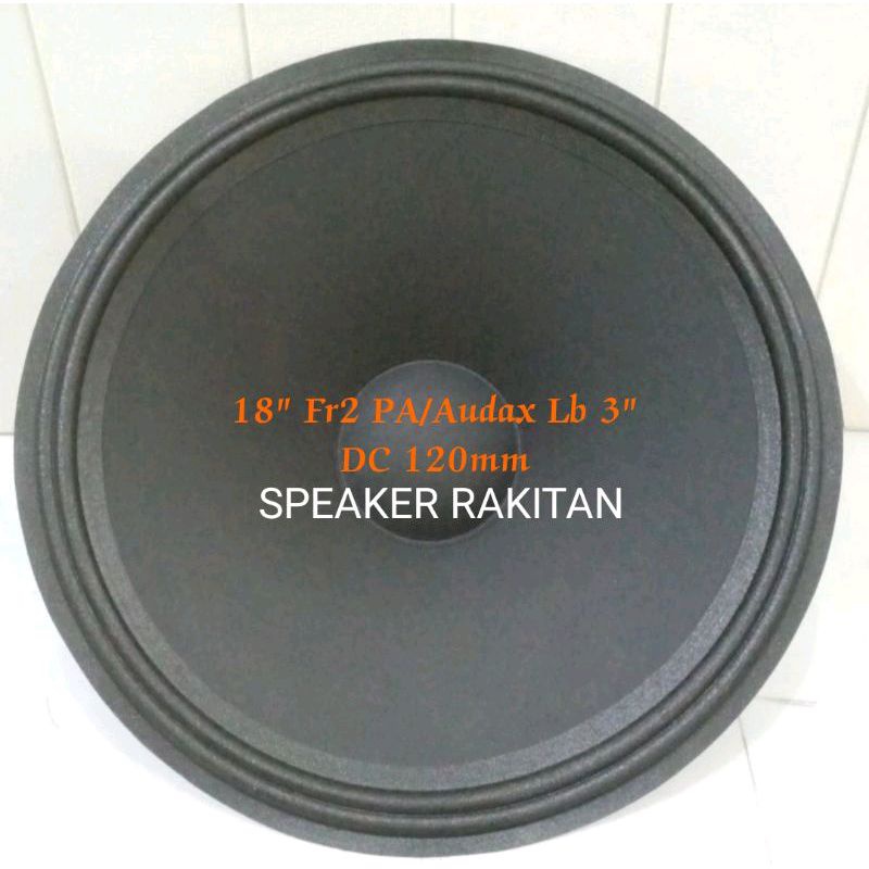 Daun speaker 18 inch PA/Audax Lubang 3 inch + Duscup .2pcs