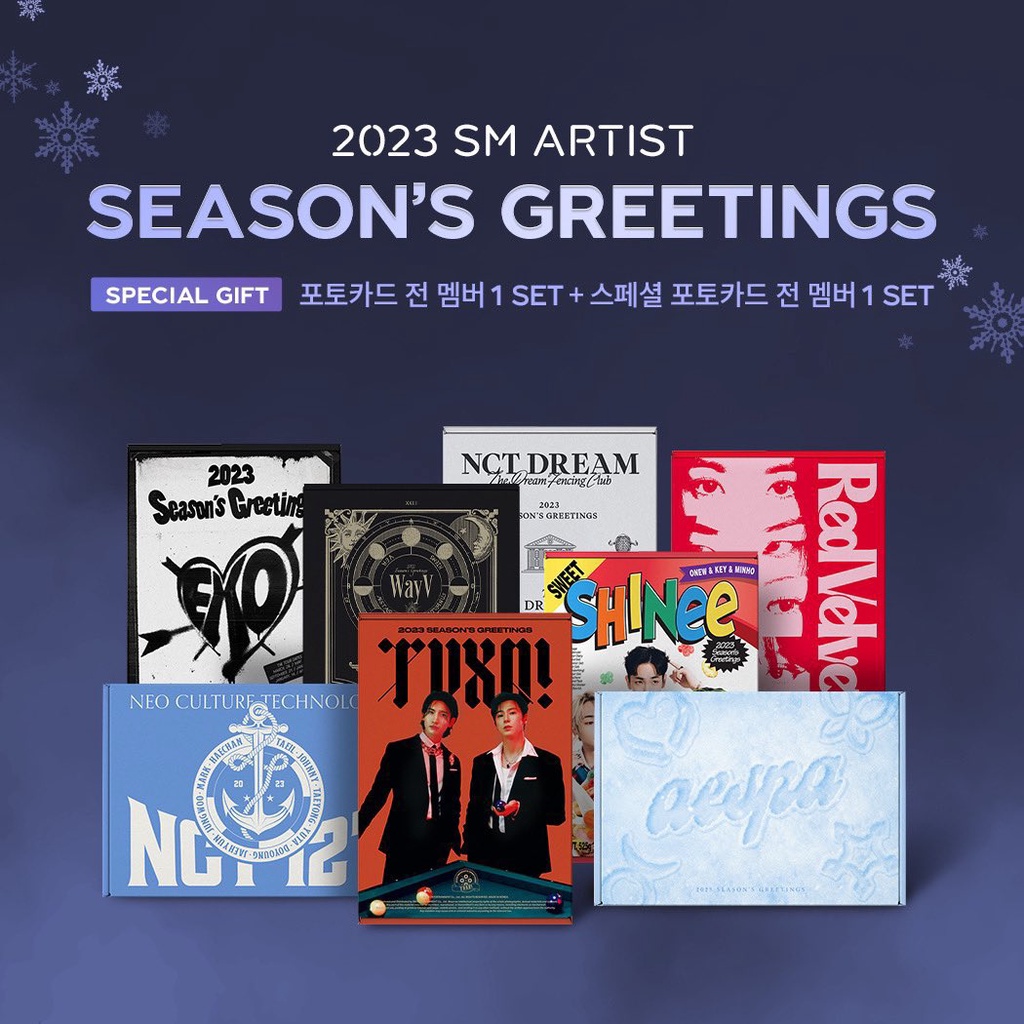 [PO/PREORDER] SEASON'S GREETINGS 2023 SMTOWN [CEK DESKRIPSI] OFFICIAL SG SEASON GREETING 23 SEALED F