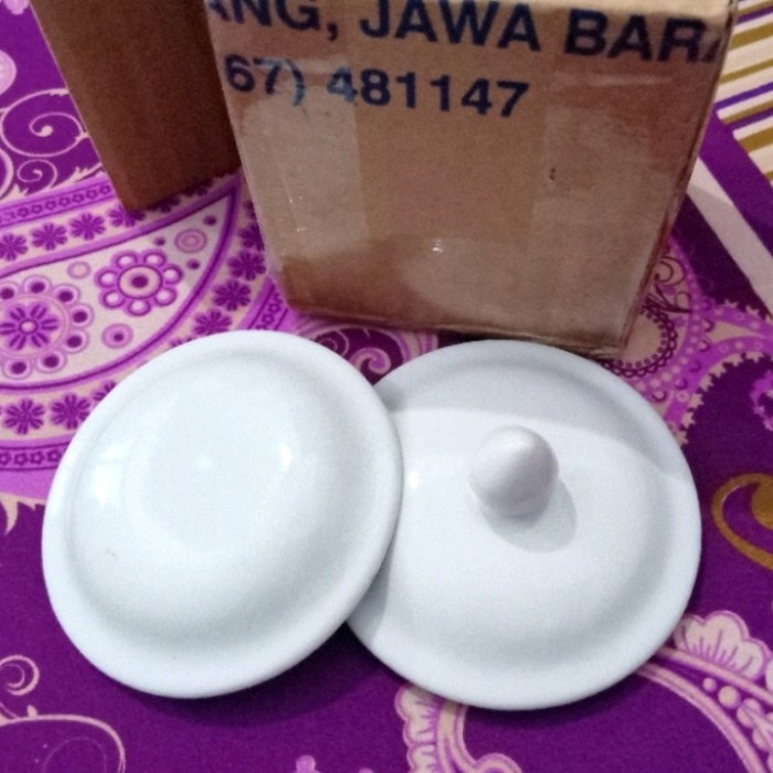 Mug Tutup Mug/ Cangkir Keramik Polos