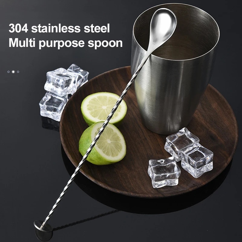 Sendok Pengaduk Minuman Cocktail Bahan Stainless Steel Untuk Peralatan Makan