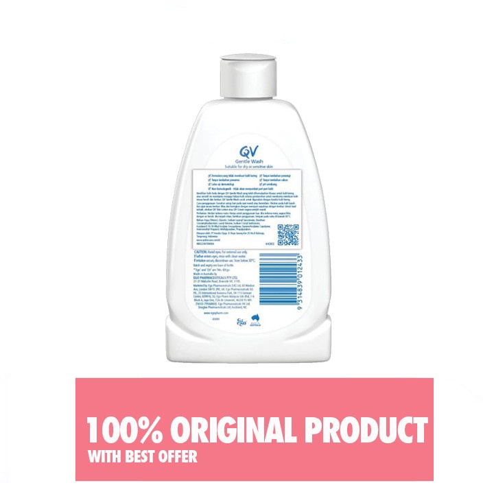 QV GENTLE WASH 250ML (PROMO PACK)