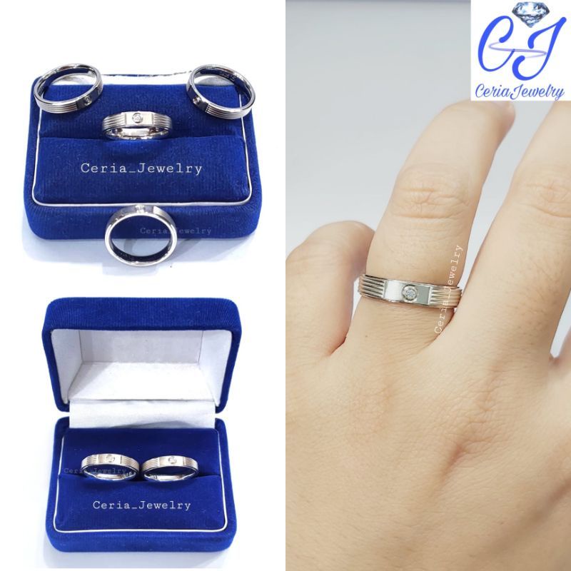 CINCIN PERAK 925 FASHION CINCIN WANITA ATAU CINCIN PRIA PERAK 925 - Perhiasan Perak