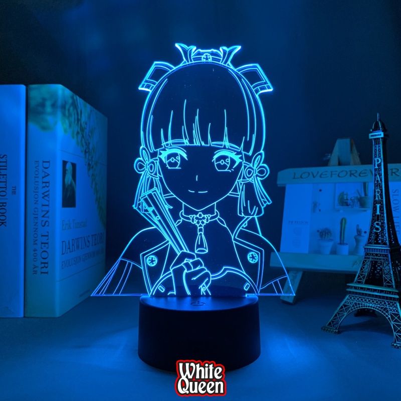 Ayaka lampu Hias led 3D RGB - lampu tidur acrlylic Genshin Impact Kamisato Ayaka -  Lampu LED Akrili