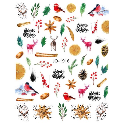 Nail Art Sticker CHRISTMAS Stiker Kuku Natal