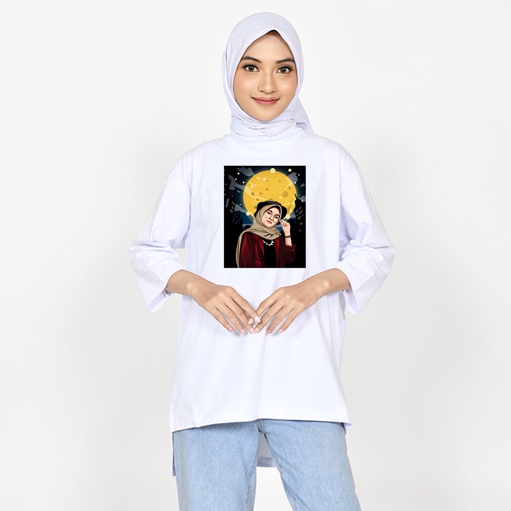 GSC - Long Tunik Anime 023 / Tunik wanita dewasa / Tunik kaos jumbo / Tunik panjang moscrepe