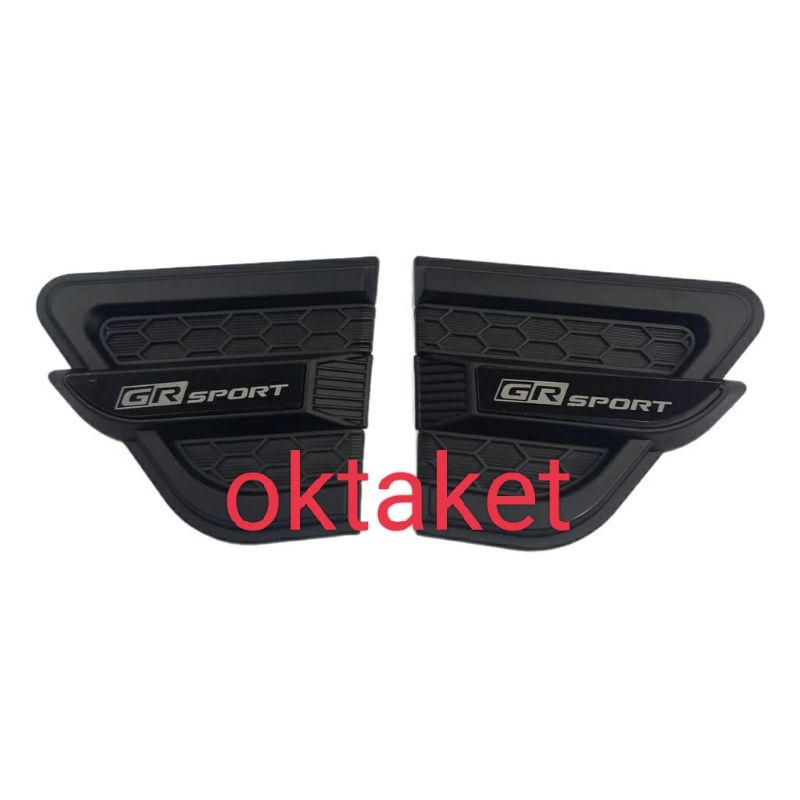 side vent samping Gr Sport mobil universal Rush Calya Avanza Xenia Granmax Yaris Fortuner Vios Raize Hitam &amp; Chrome