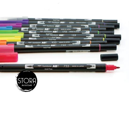 

Tombow Dual Brush Pen Set 10 - Bright Palette