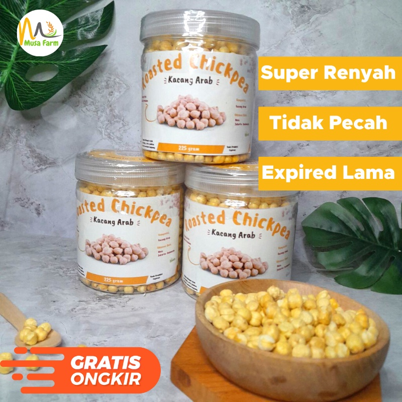 

Kacang Arab Premium Panggang Renyah & Gurih Original 100% Roasted Chickpeas Chickpea Garbanzo Asli