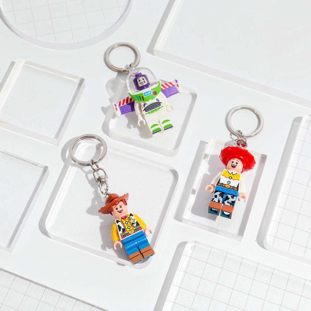 Keychain / Gantungan Kunci dg Minifigure - Kado Hadiah Souvenir kenang-kenangan Unik Lucu Antimainstream Ulang Tahun Anak teman pacar kesayangan.