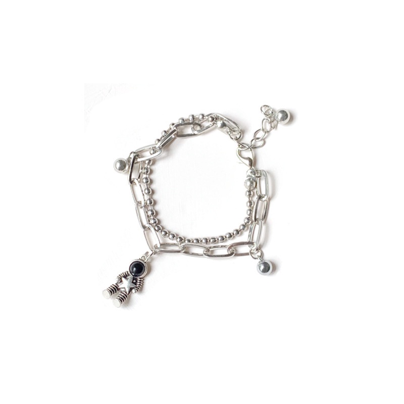 Gelang Rantai Manik Pendant Astronot Untuk Pasangan