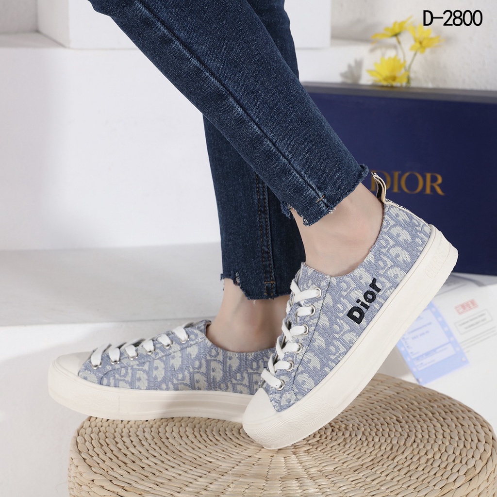 DR Top Sneaker Embroidered Cotton Oblique D-2800