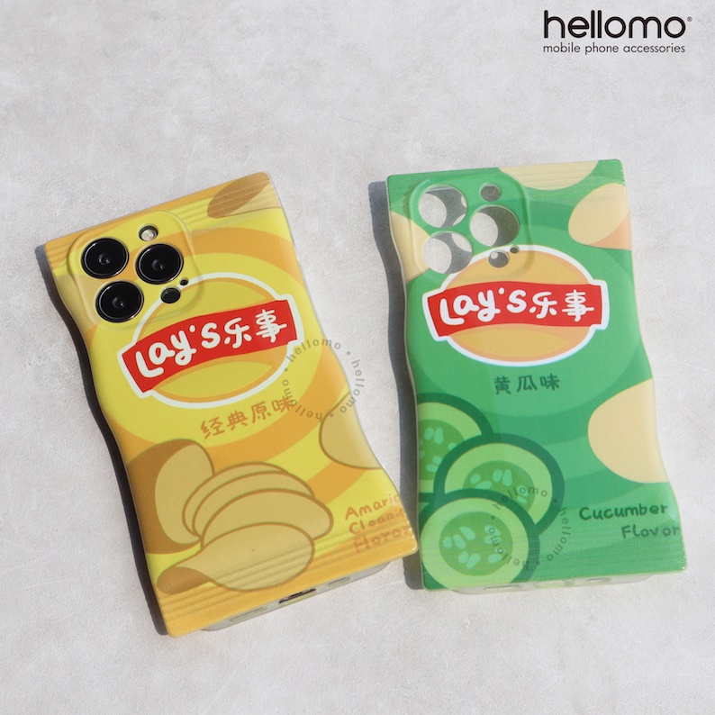 Candy Phone Case iPhone Motif Snack LAYS Casing Softcase Lucu iPhone