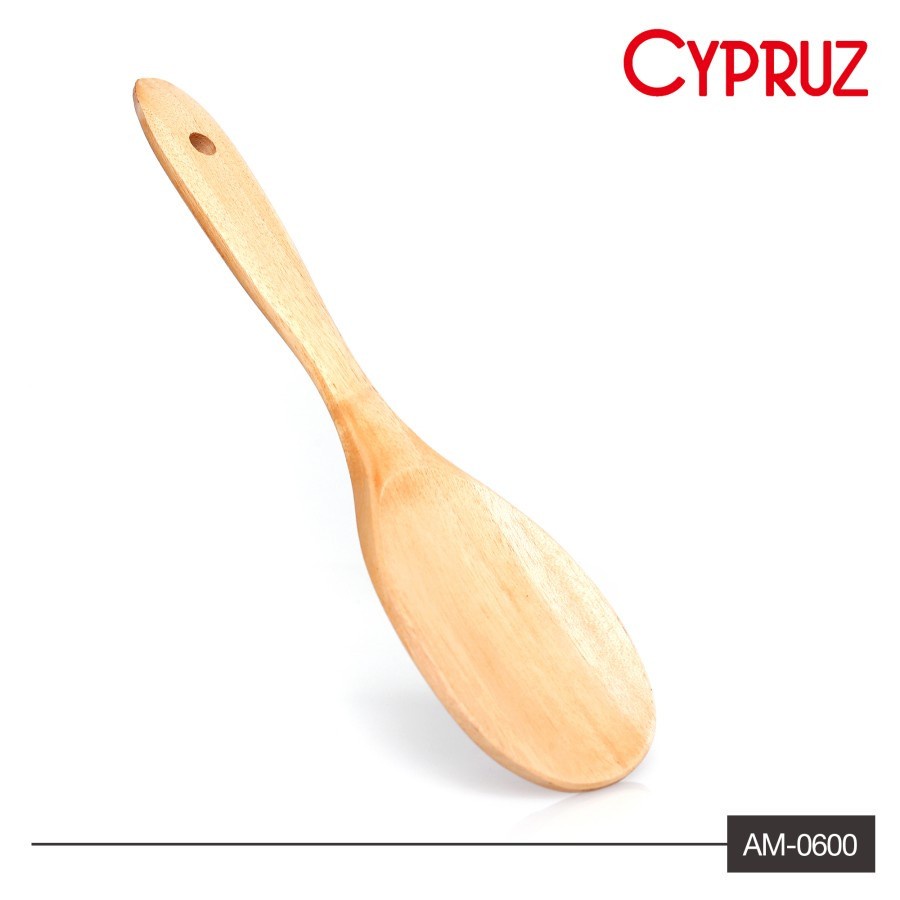 Cypruz Centong Nasi Bundar Kayu Mahoni / Rice Spoon AM-0600