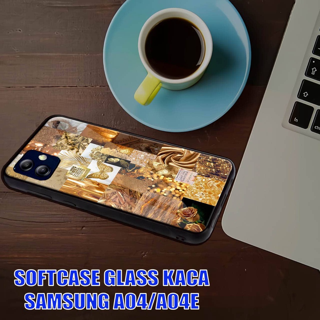 Softcase Glass Kaca Samsung A04 - Case Hp Pelindung Handphone Samsung A04E [ A40]