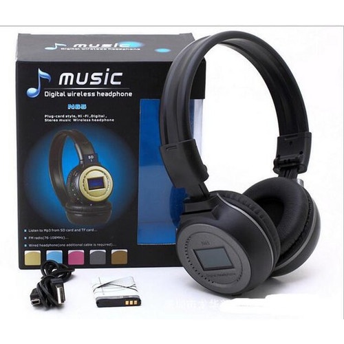 Headphone Headset Wireless Radio TF Card Slot Micro SD Slot &amp; Mic Wireless flexible Aux Port