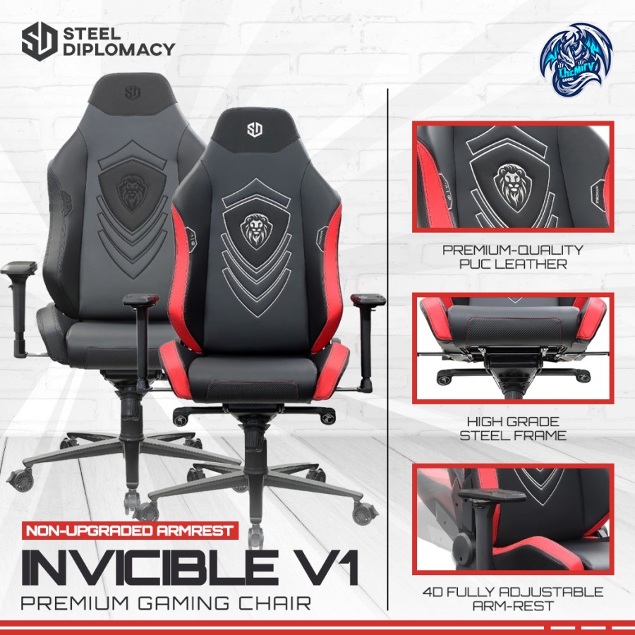 SteelDiplomacy Invicible V1 Non Upgraded ArmRest Gaming Chair