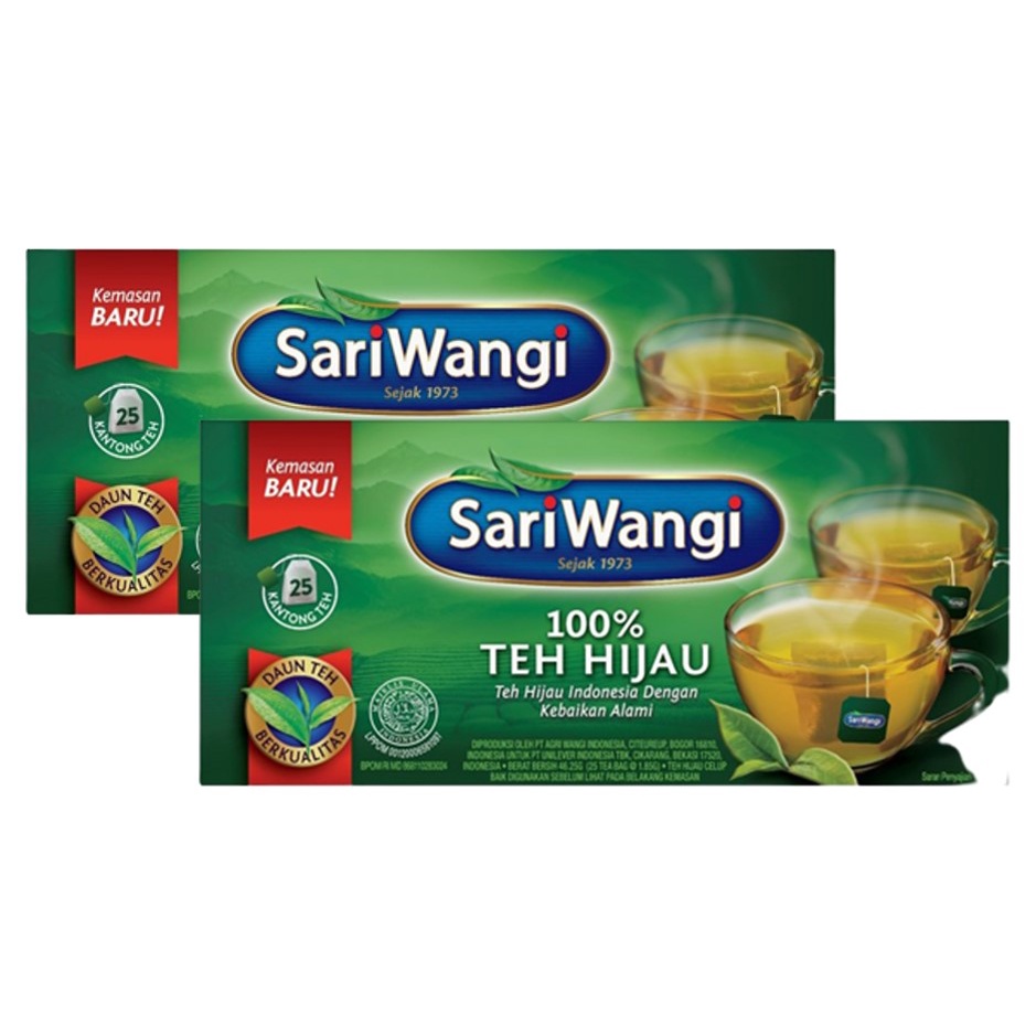 

Sariwangi Teh Hijau 25 Teh Celup x 2