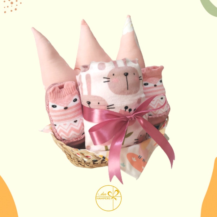 

(COD) Baby Hampers / Kado Kelahiran Bayi / Baby Gift / Paket Pillow Set - Pink