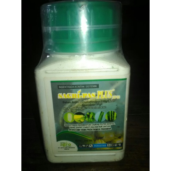 obat pertanian insektisida SAGRI-PAS plus lama ori 200ml 100ml