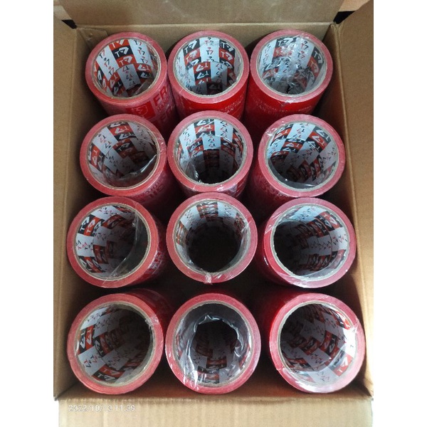 

LAKBAN FRAGILE 45x72 YARD ISI 1 DUS LAKBAN MERAH
