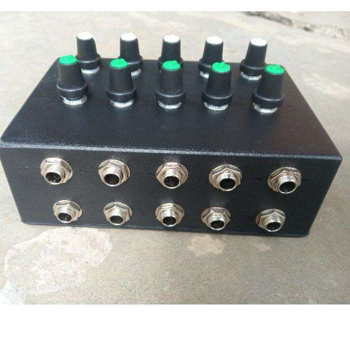 Terbaru Pararel Mic Splitter Mic 6 - 10 In (Jek Mono ) SoundCard 6.5 mm to 6.5 mm Bayar ditempat COD