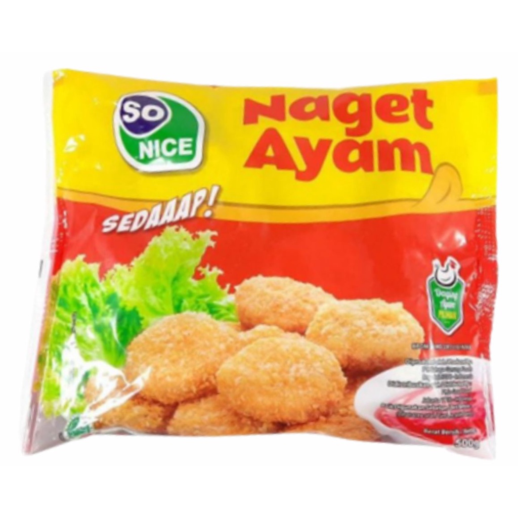 

SONICE CHICKEN NAGET AYAM 500 GRAM