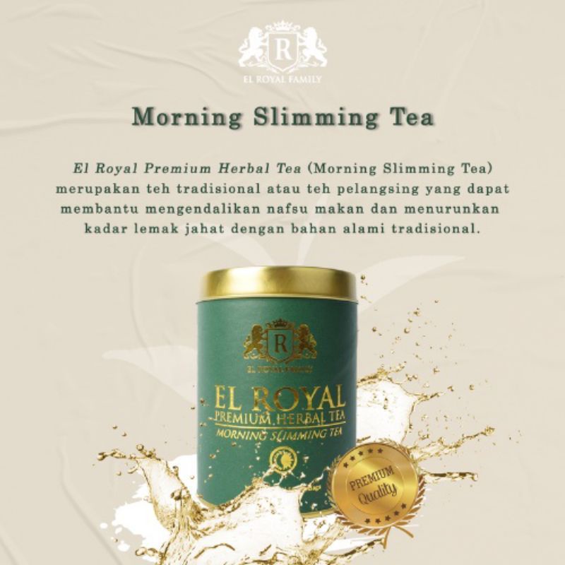 

Teh Herbal EL ROYAL Pelangsing Perut Buncit Teh Pagi & Malam