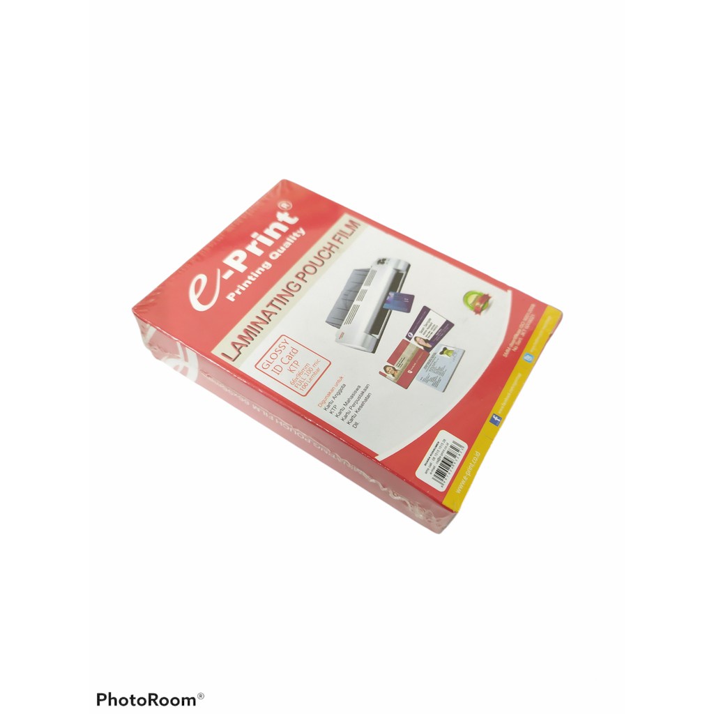 

E-Print Plastik Laminating Pouch ID Card Ukuran KTP 100 micron (100 Lembar) - shesb